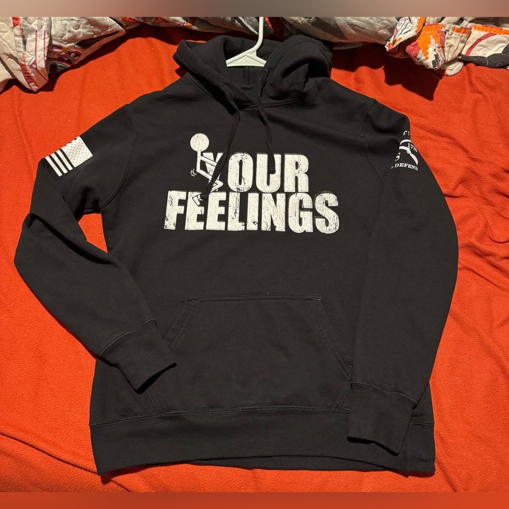 Grunt Style- “your feelings” Hoodie -medium